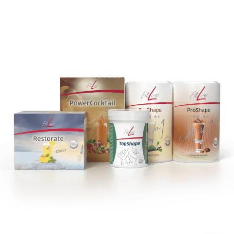 TopShape Optimal-Set (PowerCocktail + Restorate Citrus + TopShape + 2x ProShape)